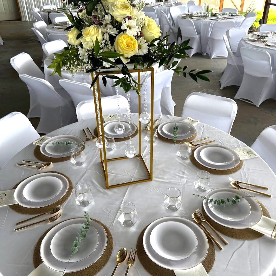 A decorated event table